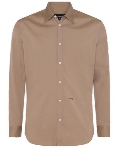 DSquared² Cotton Shirt - Brown