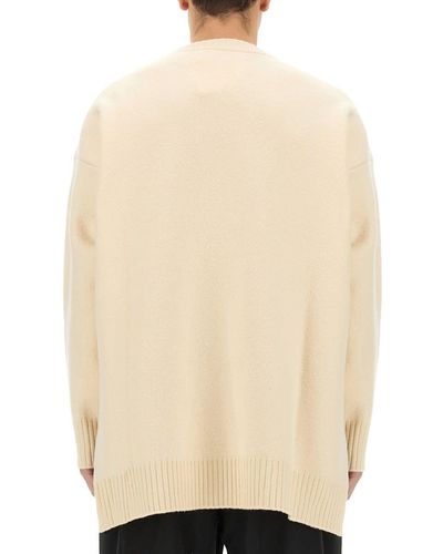 Jil Sander Jersey With Embroidery - Natural