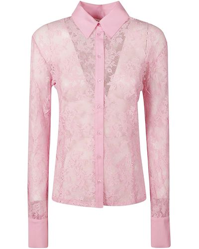 Blugirl Blumarine Floral Lace Shirt - Pink