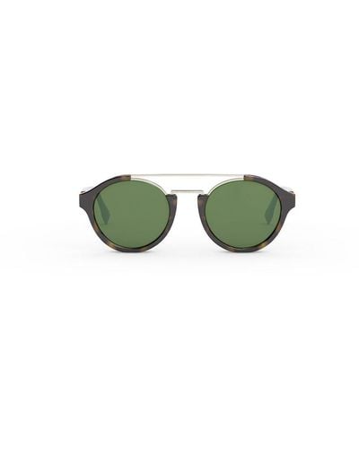 Fendi Round Frame Sunglasses - Green