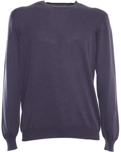 Fedeli Giza Light Frosted Sweater - Blue