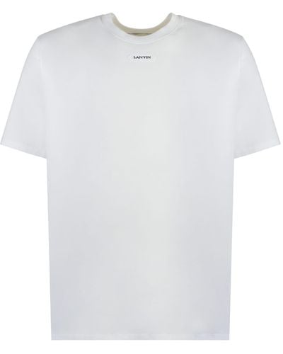 Lanvin Logo Cotton T-Shirt - White
