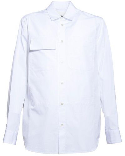 Jil Sander Buttoned Long-sleeved Shirt - Blue