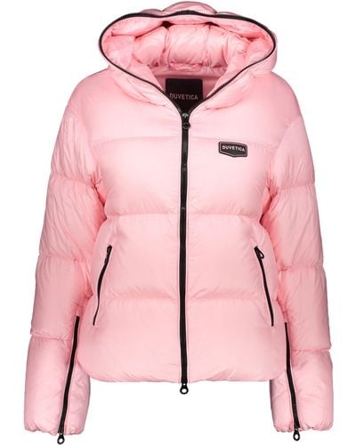 Duvetica Hooded Full-Zip Down Jacket - Pink