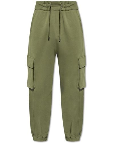 Balmain Sweatpants With Logo - Green