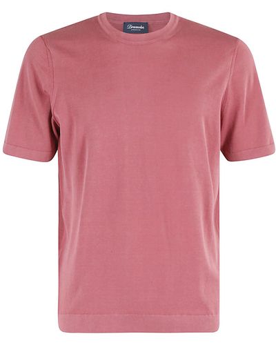 Drumohr T Shirt Mc T Frosted - Pink