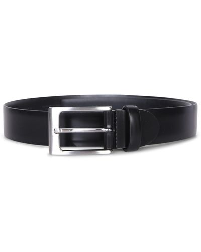 Canali Leather Belt - White