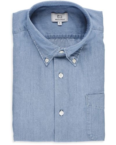 Woolrich Cotton Shirt - Blue