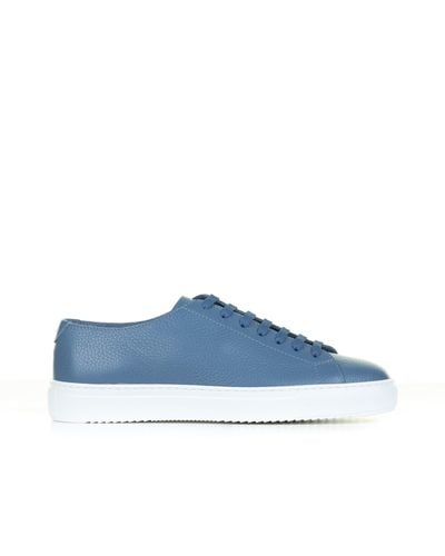 Doucal's Light Leather Sneaker - Blue
