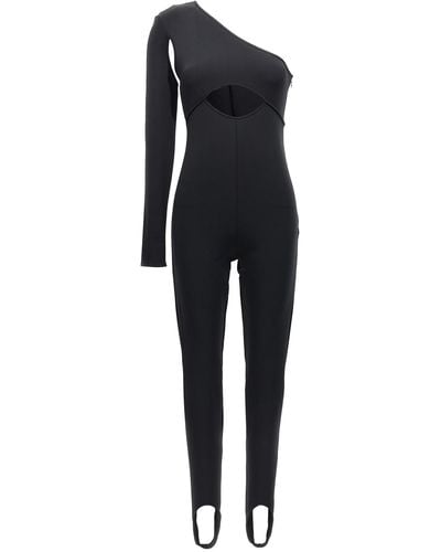 David Koma Scuba Cut Out One-Length Bodysuit - Black