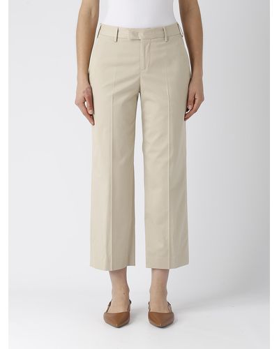 PT Torino Cotton Trousers - Natural