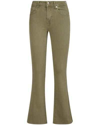 7 For All Mankind Mid-rise Bootcut Jeans - Green