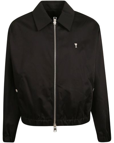 Ami Paris Zip Classic Jacket - Black