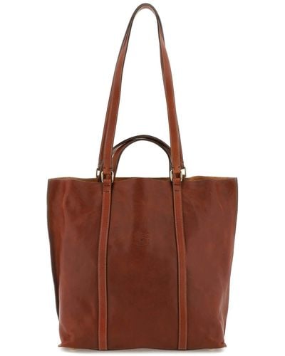 Il Bisonte Leather Handbag - Brown