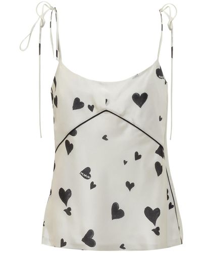 Marni Bunch Of Hearts Top - White
