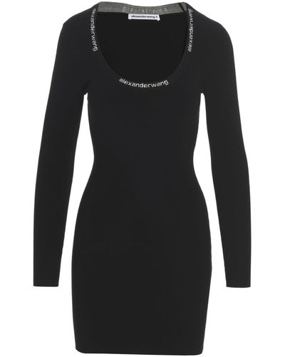 Alexander Wang Logo Dress - Black