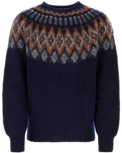 Howlin' Dark Wool Futurefantasy Sweater - Blue