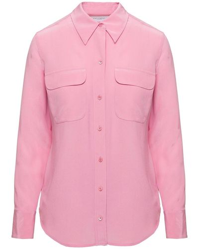Equipment Shirt With Patch Pockets With Flap - Pink