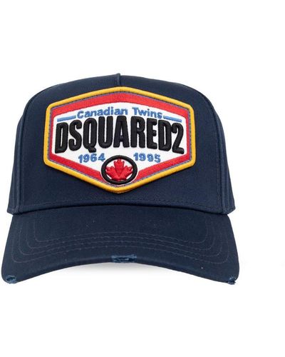 DSquared² Logo Patch Baseball Cap - Blue