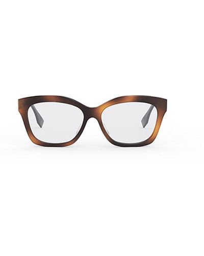 Fendi Oval Frame Glasses - Multicolour
