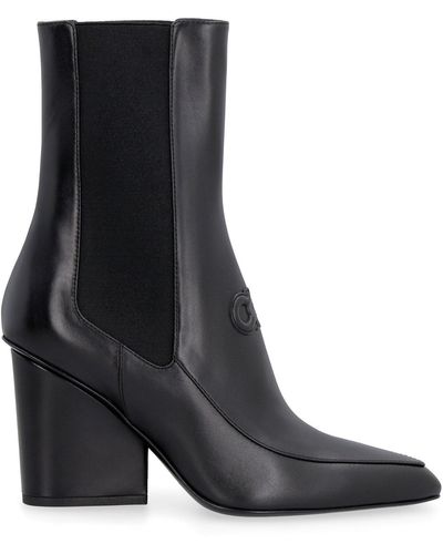 Ferragamo Gancini Ankle Boots - Black