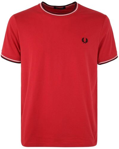 Fred Perry Twin-tipped T-shirt - Red