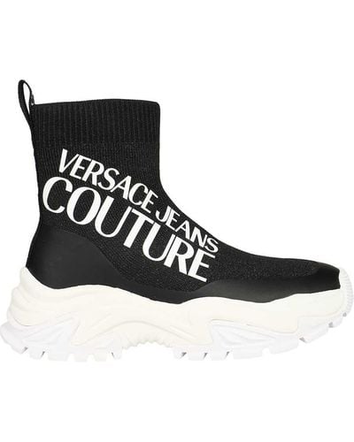 Versace Jeans Couture Knitted Sock-sneakers - Black