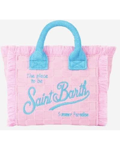 Mc2 Saint Barth Mini Vanity Terry Embossed Handbag - Pink