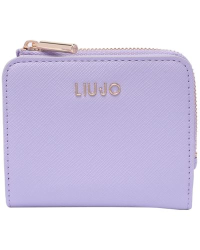 Liu Jo Logo Credit Card Case - Purple