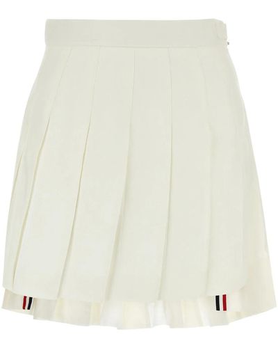 Thom Browne Wool Skirt - White