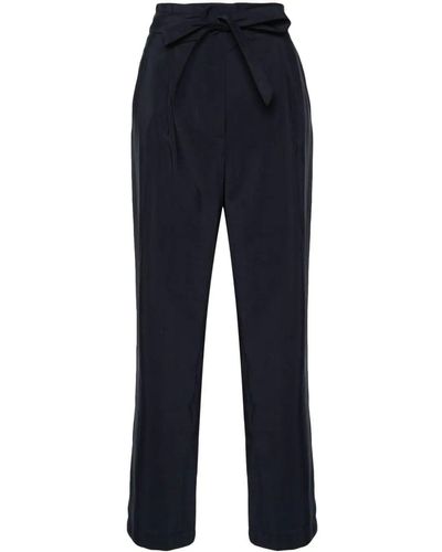 Emporio Armani Modal Pants With Coulisse - Blue