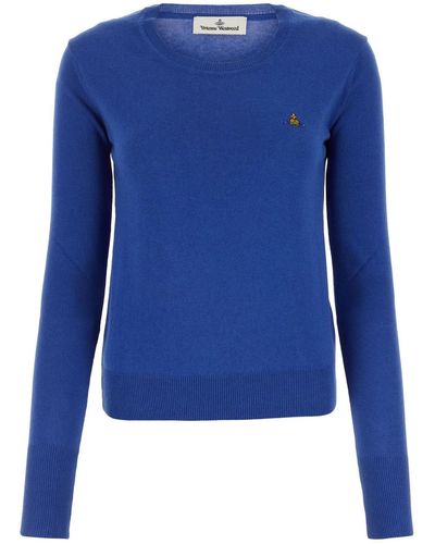 Vivienne Westwood Electric Cotton Blend Bea Sweater - Blue