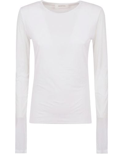 Sportmax Albenga Socked Jersey T Shirt - White
