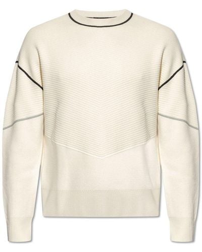 Emporio Armani Crewneck Sweater, - Natural