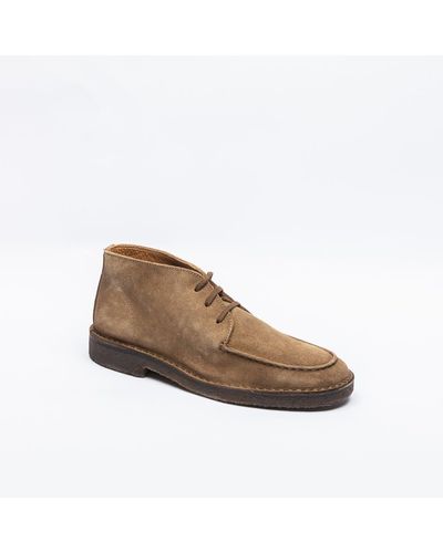Drake's Chukka Boot Crosby Tobacco Suede Crepe Sole - Brown
