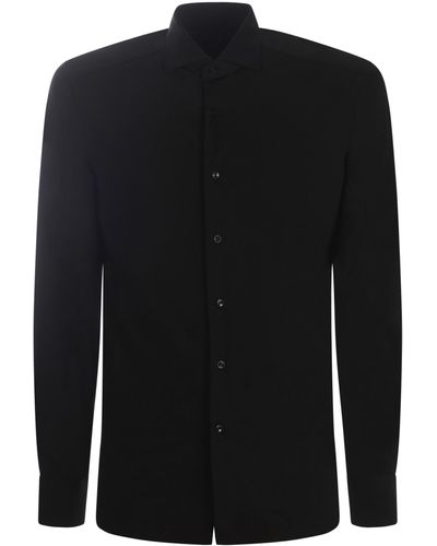Xacus Shirt Made Of Technical Fabric - Black