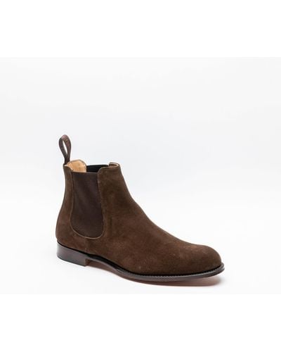 Cheaney Plough Suede Chelsea Boot - Brown