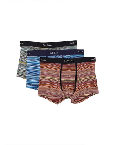 Paul Smith Pack Of Three Boxers - Blue