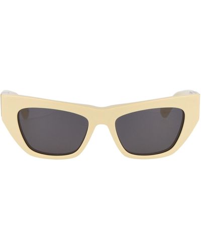 Bottega Veneta Butterfly Frame Sunglasses - Yellow