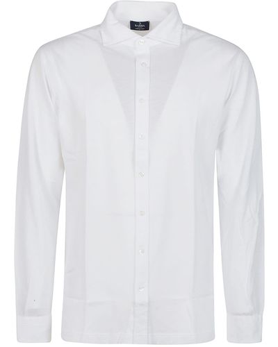 Barba Napoli Long Sleeve Shirt - White