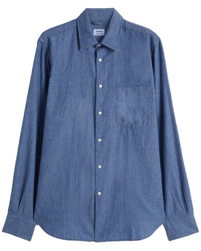 Aspesi Shirt With Pocket - Blue