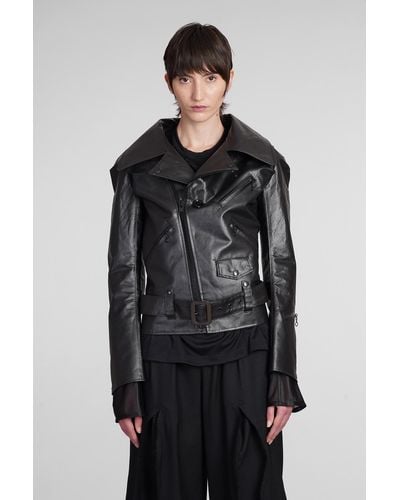 Junya Watanabe Biker Jacket In Black Polyester