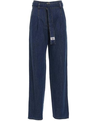 Philosophy Di Lorenzo Serafini Jeans With Front Pleats - Blue