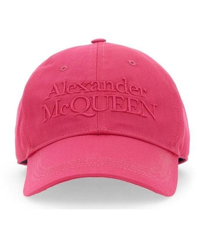Alexander McQueen Baseball Cap - Pink