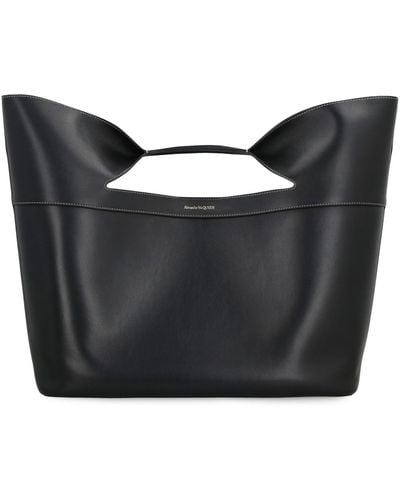 Alexander McQueen The Bow Leather Handbag - Black