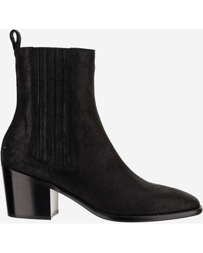 Sartore Suede Ankle Boots - Black