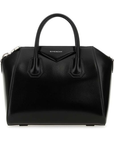 Givenchy Leather Small Antigona Handbag - Black