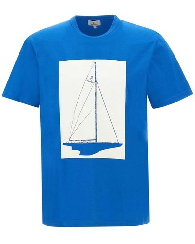 Woolrich Boat Cotton T-Shirt - Blue
