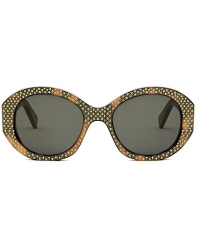 Celine Eyewear Round Frame Sunglasses - Green