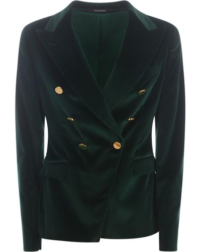 Tagliatore Double-Breasted Jacket "J-Alicya" - Green